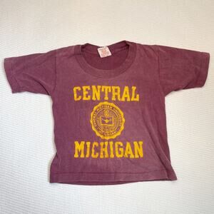 Central Michigan vintage single stitch tee